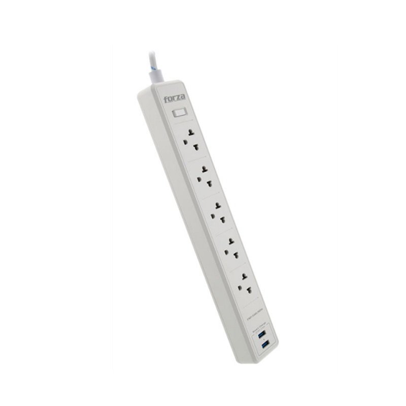 Regleta FORZA FSP-512USBW, 1200JOULES