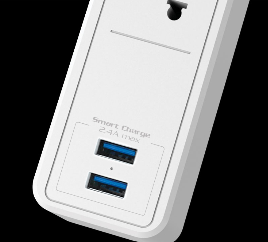 Regleta FORZA FSP-512USBW, 1200JOULES - Imagen 3