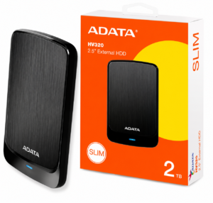Disco Duro Externo 2TB ADATA AHV320-2TU31-CBK