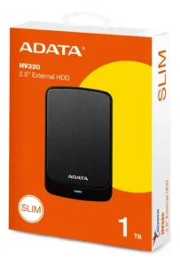 Disco Duro Externo 1TB ADATA AHV320-1TU31-CBK