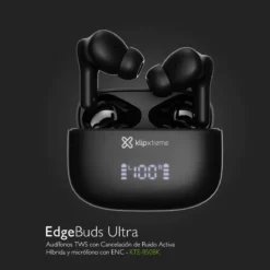 Audifonos TWS Bluetooth Inalámbricos KLIP-XTREME KTE-850BK EDGEBUDS ULTRA, Color Negro - Imagen 5
