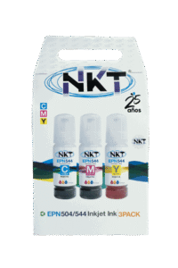 Tinta NKT 70ml T544 Paquete 3 Colores Cian/Magenta/Amarillo/ Para Impresoras EPSON