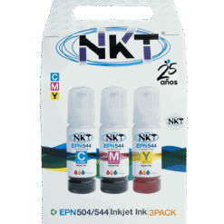 Tinta NKT 70ml T544 Paquete 3 Colores Cian/Magenta/Amarillo/ Para Impresoras EPSON