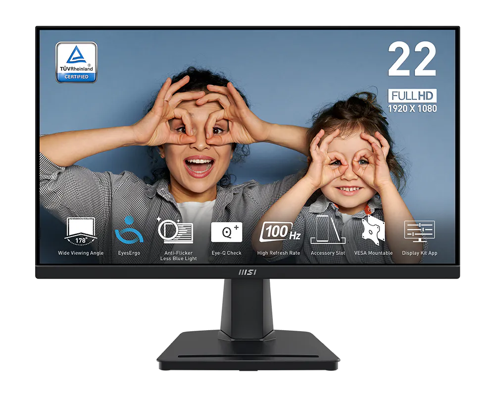 Monitor LED MSI PRO MP225V 22” (21.45"), FULL HD