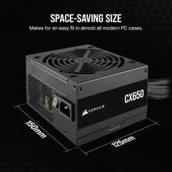 Fuente de Poder CORSAIR CX650, CP-9020278-NA - Imagen 2