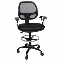 Silla de Oficina con Reposapies para Cajero con Brazo DORASOL de malla DC-89N - Imagen 2