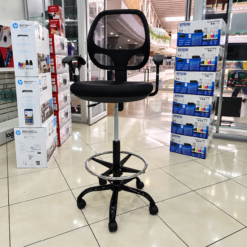 Silla de Oficina con Reposapies para Cajero con Brazo DORASOL de malla DC-89N - Imagen 3
