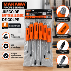 Alternative view of Kit de Destornilladores 6 Piezas para Uso General DIESEL TOOLS DT03-JH487