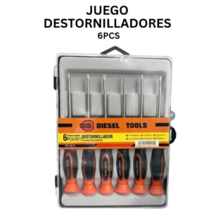 Kit de destornilladores DIESEL TOOLS de precisión de 6 piezas DT-L19-T1