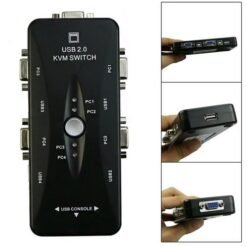 SWITCH de 4 puertos USB 2.0 KVM VGA SVGA - Imagen 3