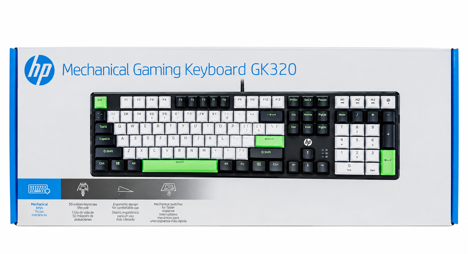 Teclado Gaming Mecanico RGB Cableado HP GK320 4QNN01AA#UUF - Imagen 3