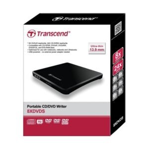 Lectora/Quemador EXTERNA TRANSCEND TS8XDVDS-K Slim Color Negro