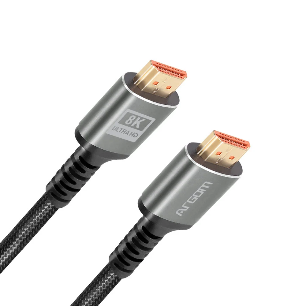 CABLE HDMI PREMIUM 8K ARGOM ARG-CB-1882 A00758, ULTRA ALTA VELOCIDAD, ETHERNET, 1.8 metros, Admite vídeo de hasta 10K, 8K a 60 Hz y 4K a 120 Hz - Imagen 2