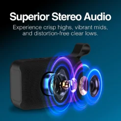 Bocina Portatil ARGOM ARG-SP-3110BL A00692  BOOGIELINK, color, azul, 8 Watts RMS - Imagen 4