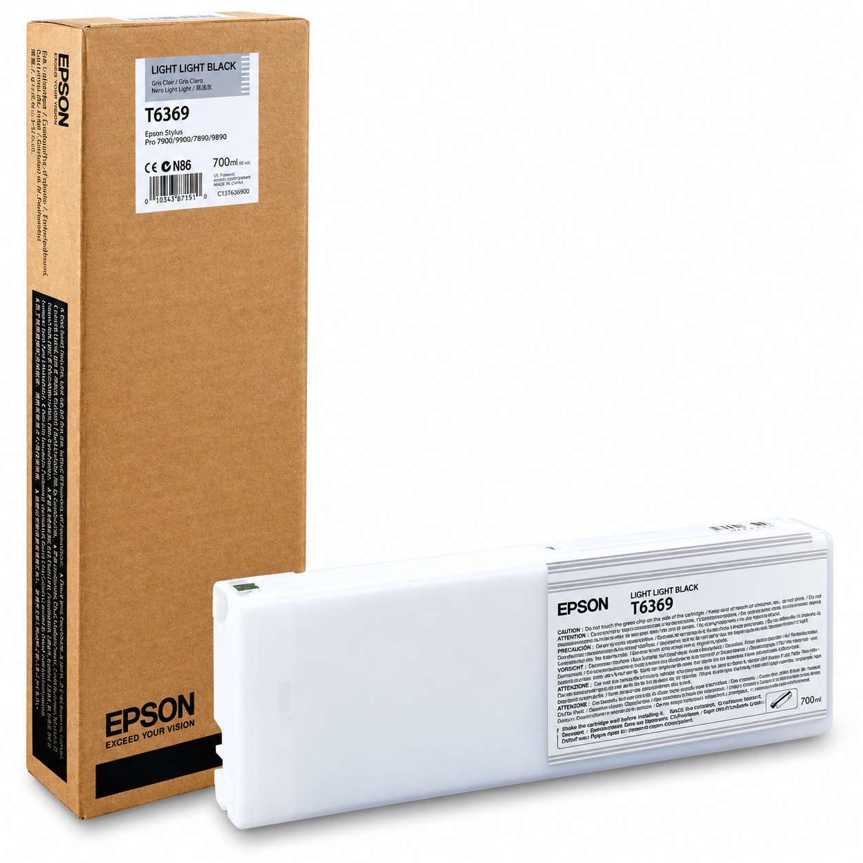 CARTUCHO DE TINTA EPSON T6369 Gris Claro 700ml