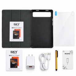 Tableta SKY Devices SKYPAD17MAX de 10.1” HD IPS, con sistema operativo Android 15, 4 GB de memoria RAM, 128 GB de almacenamiento interno, procesador de 2.0 GHz, cámara frontal de 13 MP, cámara trasera de 5 MP, conectividad Wi-Fi de 5 GHz y batería de 5000 mAh. Compatible con tarjeta SIM (chip) y liberada - Imagen 6