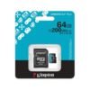 MEMORIA MICRO SD 64GB KINGSTON SDCG4/64GB CLASE 10