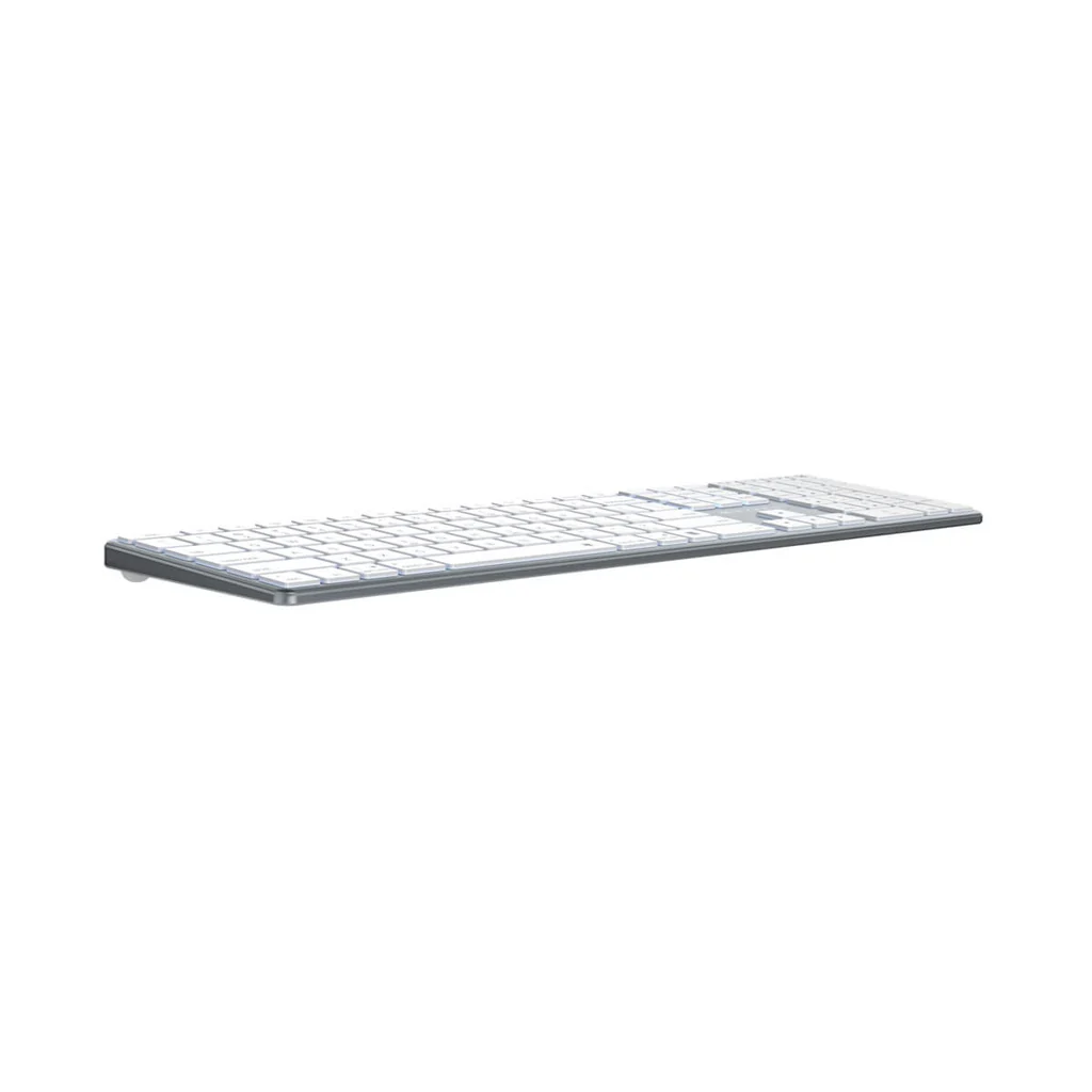 Teclado Inalambrico HYPER+ HS2310US Bluetooth 5.0, Color Blanco, diseño portátil y elegante, conectividad multidispositivo (hasta 3 dispositivos) - Imagen 3