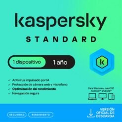 Antivirus KASPERSKY Standard 1 Usuario/1 Año para PC
