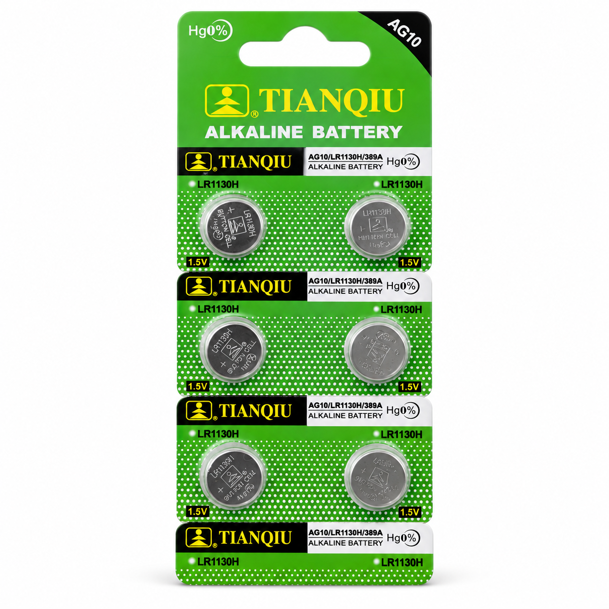 BATERIA ALCALINA LR1130H TIANQIU, 1.5V, UNIDAD.