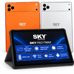 Tableta SKY Devices SKYPAD17MAX de 10.1” HD IPS, con sistema operativo Android 15, 4 GB de memoria RAM, 128 GB de almacenamiento interno, procesador de 2.0 GHz, cámara frontal de 13 MP, cámara trasera de 5 MP, conectividad Wi-Fi de 5 GHz y batería de 5000 mAh. Compatible con tarjeta SIM (chip) y liberada - Imagen 7