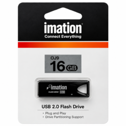 Memoria USB 2.0 imation 16GB, OJ9, color negro.