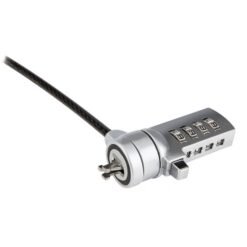 Candado de Seguridad para Laptop STEREN COM-225, Cable de Acero Recubierto, Sistema de Bloqueo por Combinación de 4 Dígitos, Longitud 1.8m. - Imagen 3