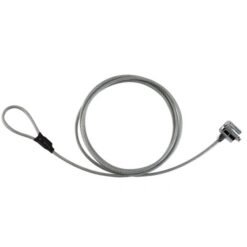 Candado de Seguridad con Llave para Laptop STEREN COM-220, Color Gris, Incluye 2 llaves, Longitud 1.8m. - Imagen 2