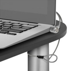 Candado de Seguridad con Llave para Laptop STEREN COM-220, Color Gris, Incluye 2 llaves, Longitud 1.8m. - Imagen 5
