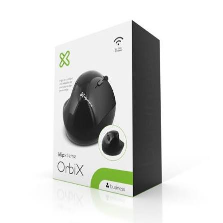 Mouse Inalámbrico USB Ergonómico KLIP-X KMW-500BK