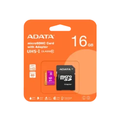 Memoria Micro SD 16GB ADATA Clase 10 80MB/s 1 Adap